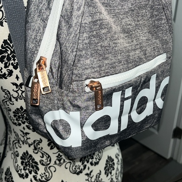 Adidas Mini Backpack with Rose Gold Zippers 💗✨ - Picture 2 of 4